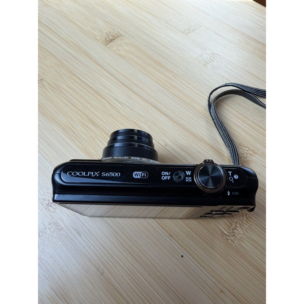 Nikon Coolpix S6500 Digital Camera 16MP 12X Optical Zoom Smile Detection Black - Picture 10 of 14